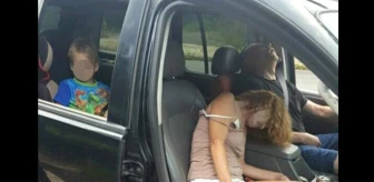 Uyuşturucu Kullanan Çift, Trafikte Çocuklarının Önünde Fenalaştı
