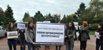 Ktü'lü Kız Öğrencilerin Cinsel Tacize Uğraması Protesto Edildi