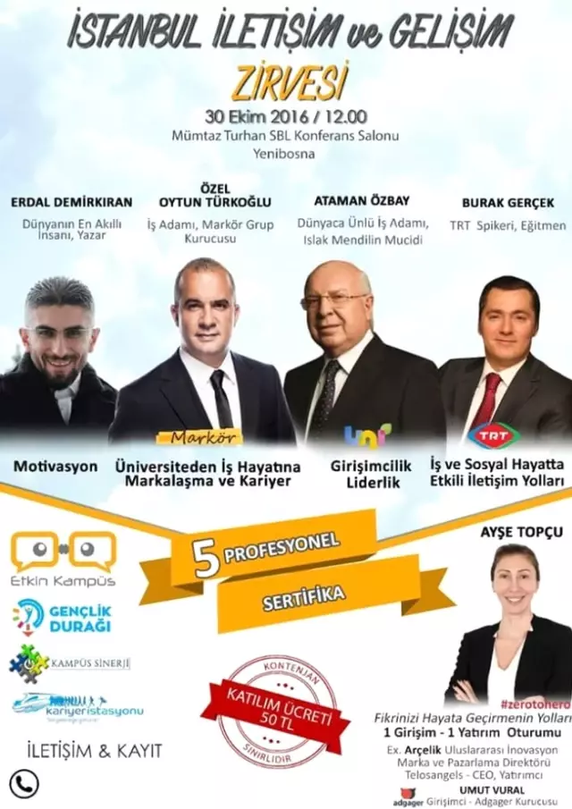 İstanbul İletişim ve Gelişim Zirvesi İstanbul İletişim ve Gelişim Zirvesi