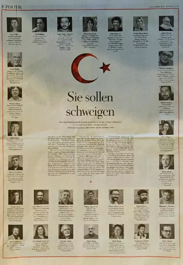 Alman 'Die Zeit' Türkiye'de Gözaltına Alınan Gazetecileri Manşet Yaptı Alman 'Die Zeit' Türkiye'de Gözaltına Alınan Gazetecileri Manşet Yaptı