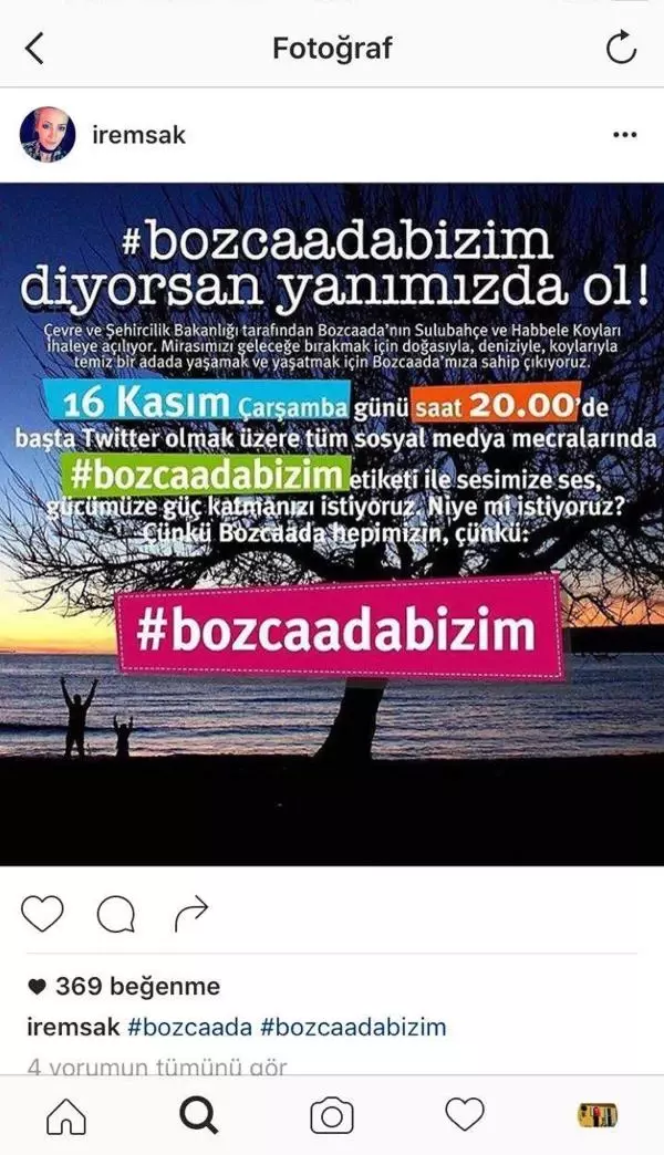 Bozcaada'nın Bakir Koyları İçin Twitter Kampanyası İlgi Gördü Bozcaada'nın Bakir Koyları İçin Twitter Kampanyası İlgi Gördü