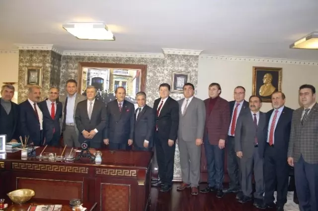 CHP Heyetinden, Sesob Başkanı Köksal'a Ziyaret