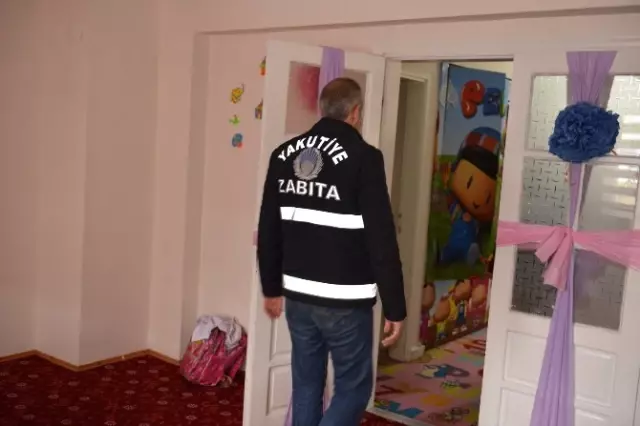 Erzurum'da Kaçak Kreş Kapatıldı Erzurum'da Kaçak Kreş Kapatıldı