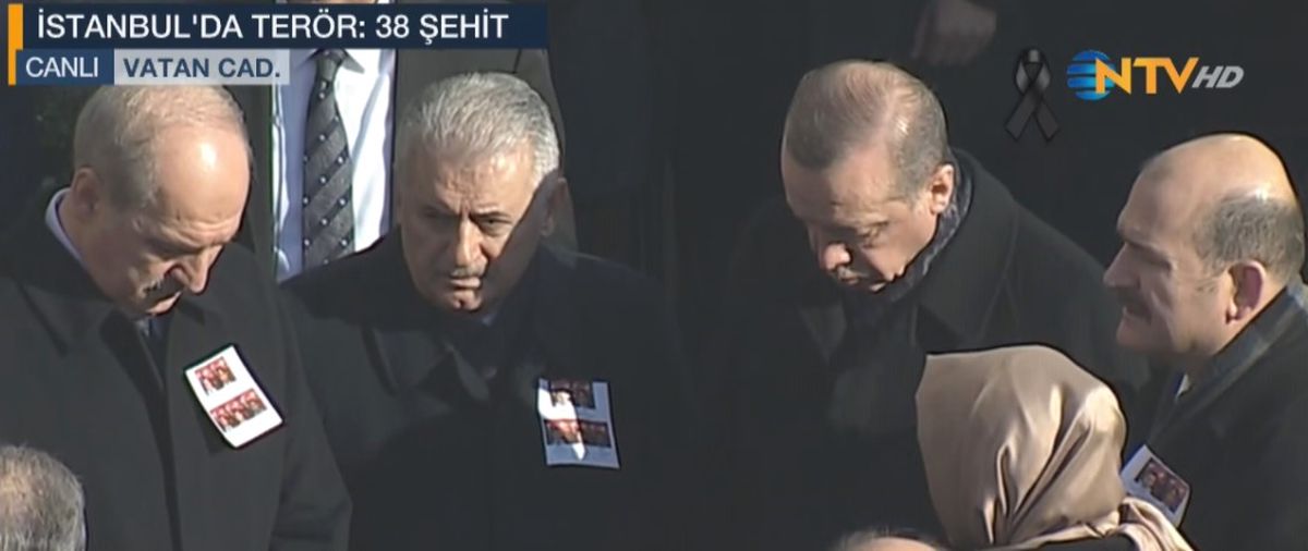 Beşiktaş Şehitlerine İstanbul Emniyeti'nde Tören! Erdoğan'la Başbakan da Katıldı