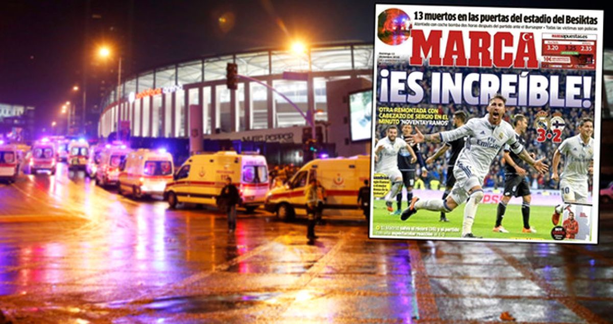 İspanyol Marca Gazetesi, Patlama Sonras Logosuna Ay-Yıldız Ekledi