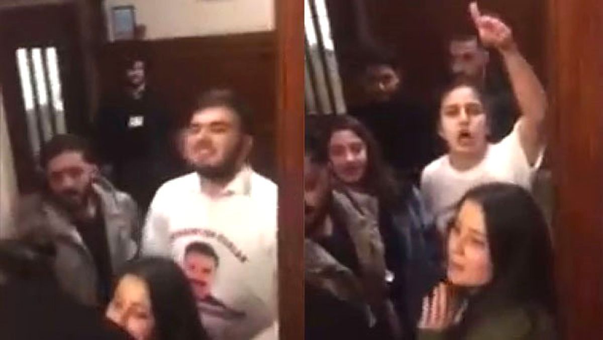 PKK Yandaşları, Öcalan Tişörtü Giyip İngiliz Parlamentosu'nu Bastı
