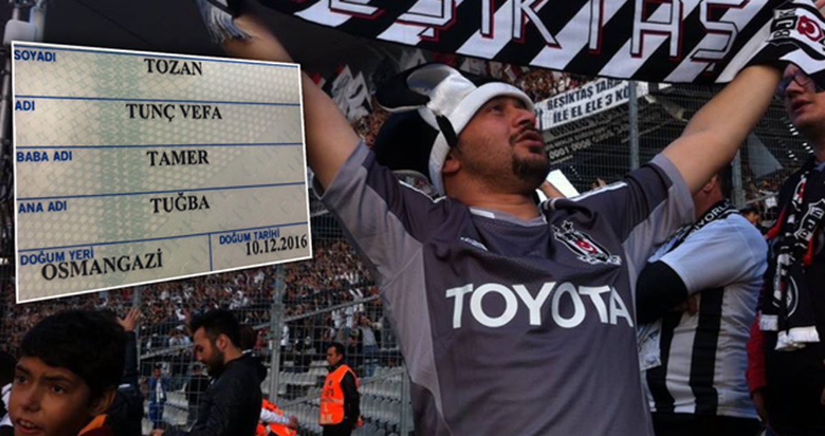 Beşiktaş Taraftarı, Şehit Düşen Kişilerin İsmini Bebeğine Verdi