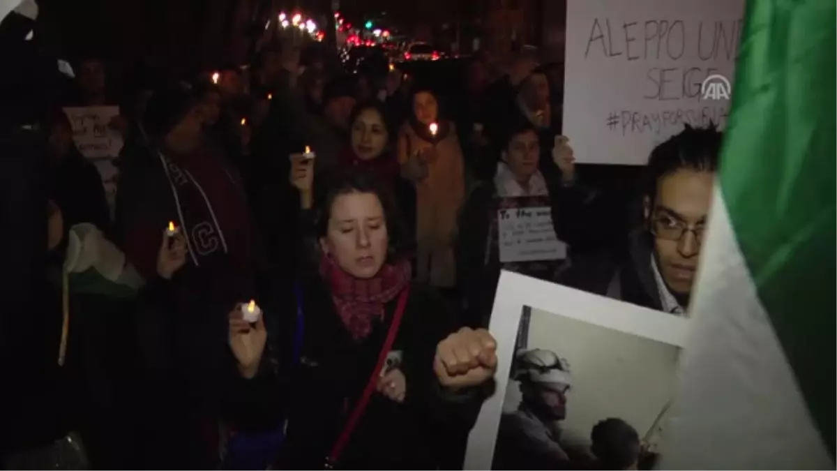 Halep'teki Saldırılar Protesto Edildi - New