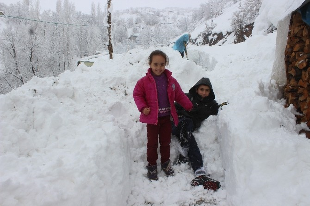 Şemdinli'de Kar Esareti! İlçeye Ulaşımın Sağlandığı Tek Karayolu Kapandı