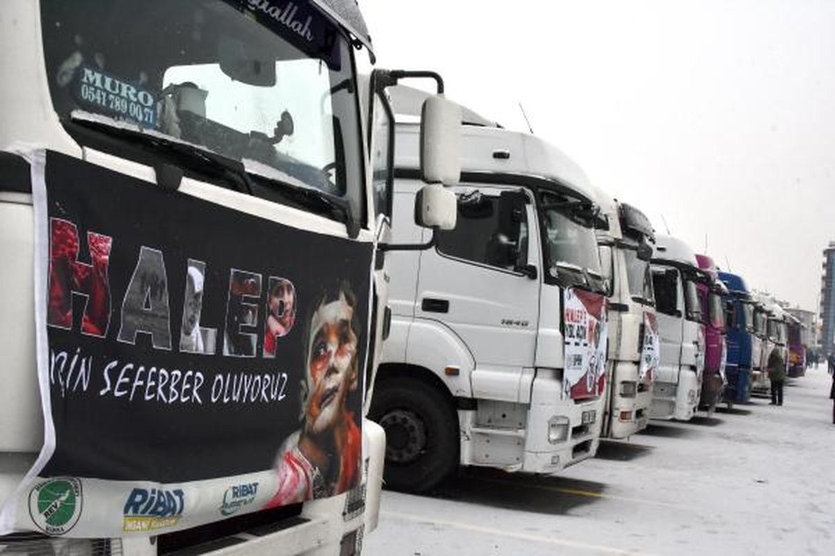 Konya'dan Halep'e 60 Tır'lık Yardım