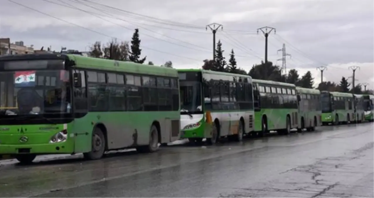 Halep'te Otobüslerin Kalktığı Noktada Patlama! Tahliyeler Durdu
