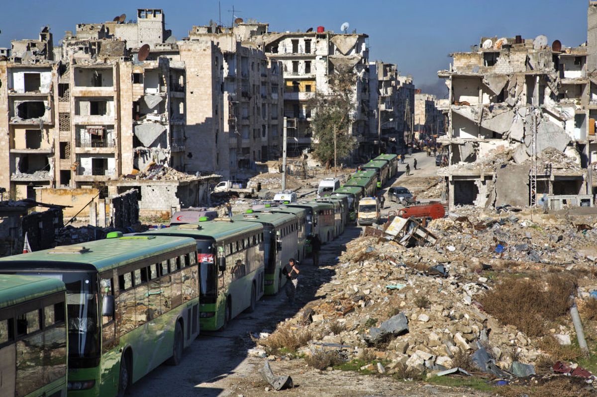Halep'te Sivillerin Tahliyesi Yeniden Başlayacak