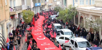 Mardin'de, 'Teröre Lanet' Mitingi ve Yürüyüşü