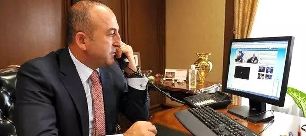 Çavuşoğlu, ABD Dışişleri Bakanı Kerry ile Telefonla Görüştü Çavuşoğlu, ABD Dışişleri Bakanı Kerry ile Telefonla Görüştü