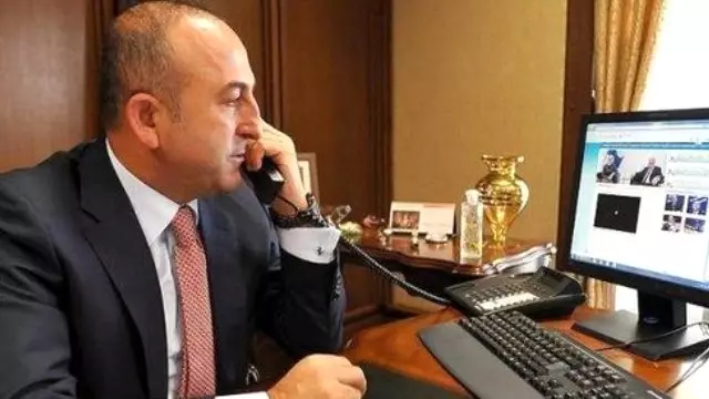 Çavuşoğlu, Kerry ile Telefonda Görüştü Çavuşoğlu, Kerry ile Telefonda Görüştü