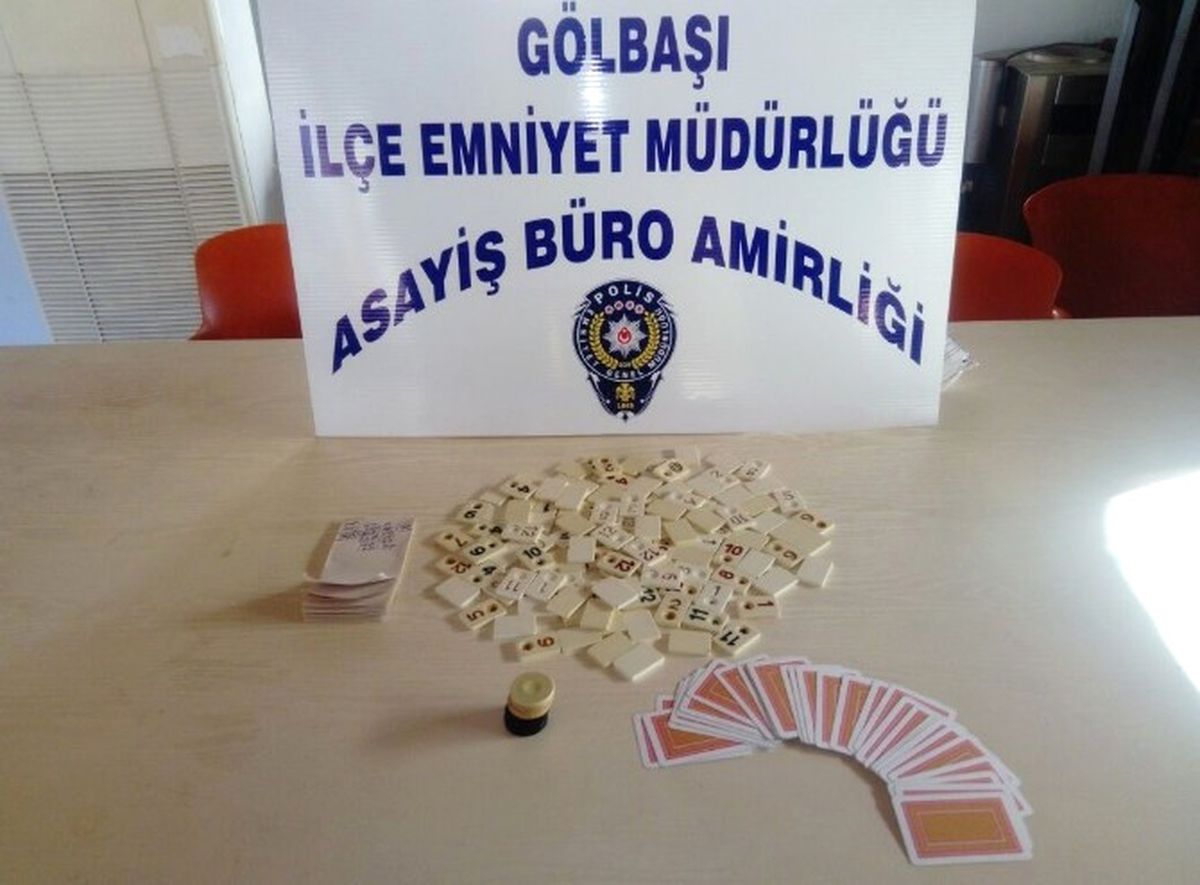 Gölbaşı İlçesinde Kıraathane ve Kahvehanelere Kumar Baskını