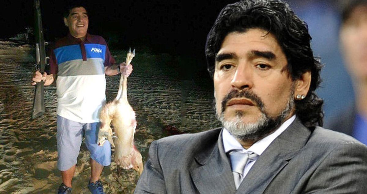 Maradona'nın Öldürdüğü Hayvanla Çekildiği Fotoğraf, İsyan Başlattı