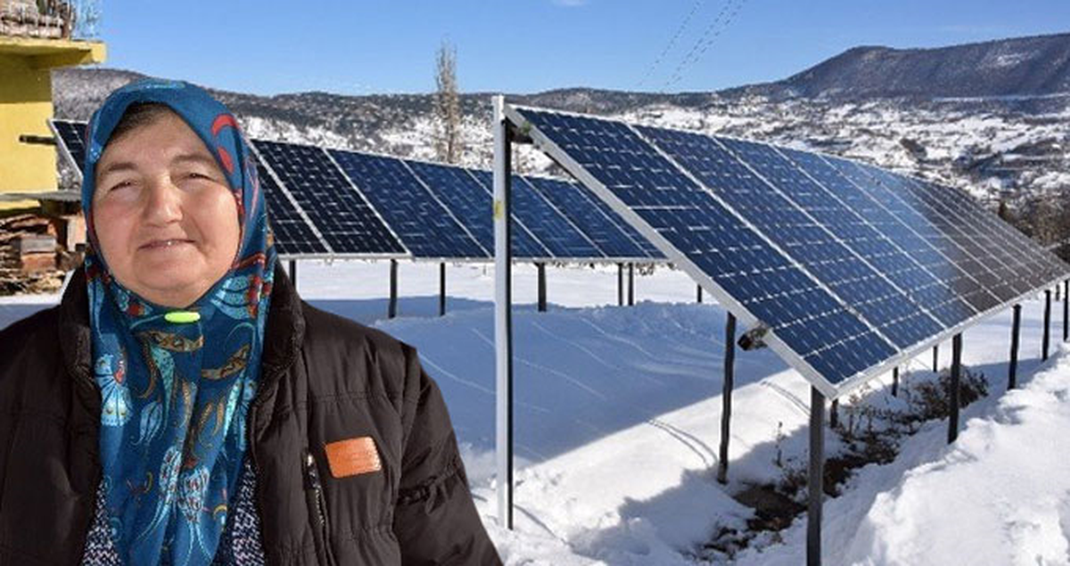 Almanya'da Gördü Çok Etkilendi, Köye Güneş Enerji Santrali Kurdu