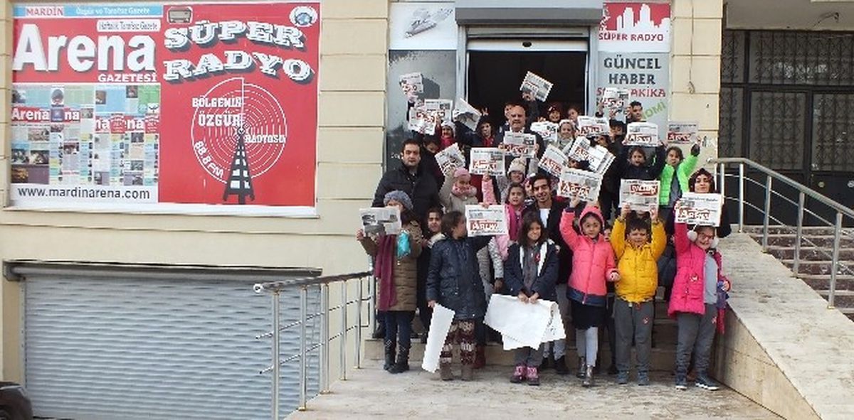 Minik Öğrencilerden Mardin Arena Gazetesi'ne Ziyaret