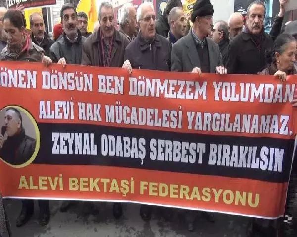 Yol Tv Kararı ve Cemevi Başkanı Odabaş'ın Gözaltına Alınması Protesto Edildi