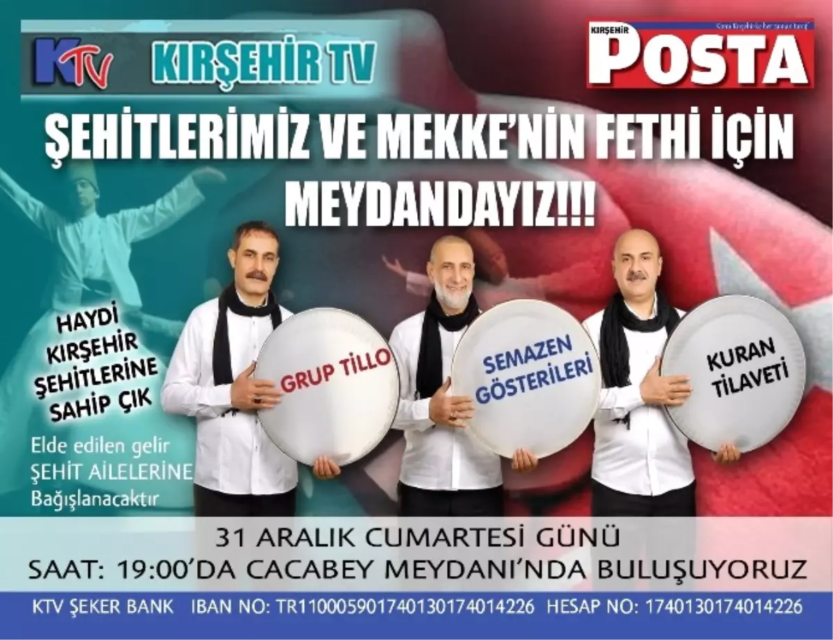 Terör Şehitlerine Yardım ve Destek Gecesine Çağrı