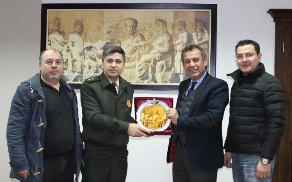 Milas Askerlik Şube Başkanı Can'dan Mitso'ya Ziyaret