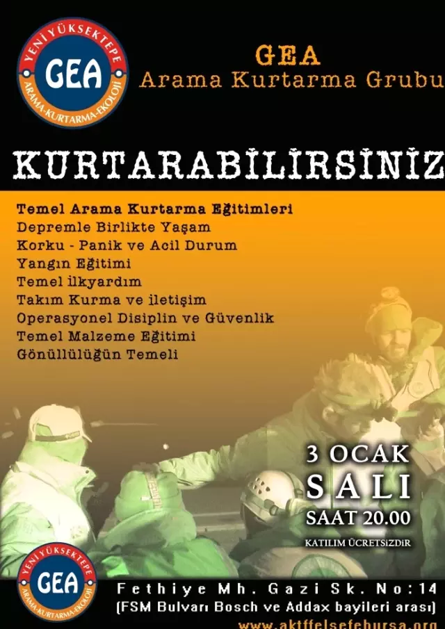 Kurtarabilirsiniz! Kurtarabilirsiniz!