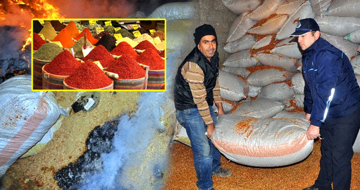 Baharat Yapımında Kullanılan 40 Ton Atık Madde İmha Edildi