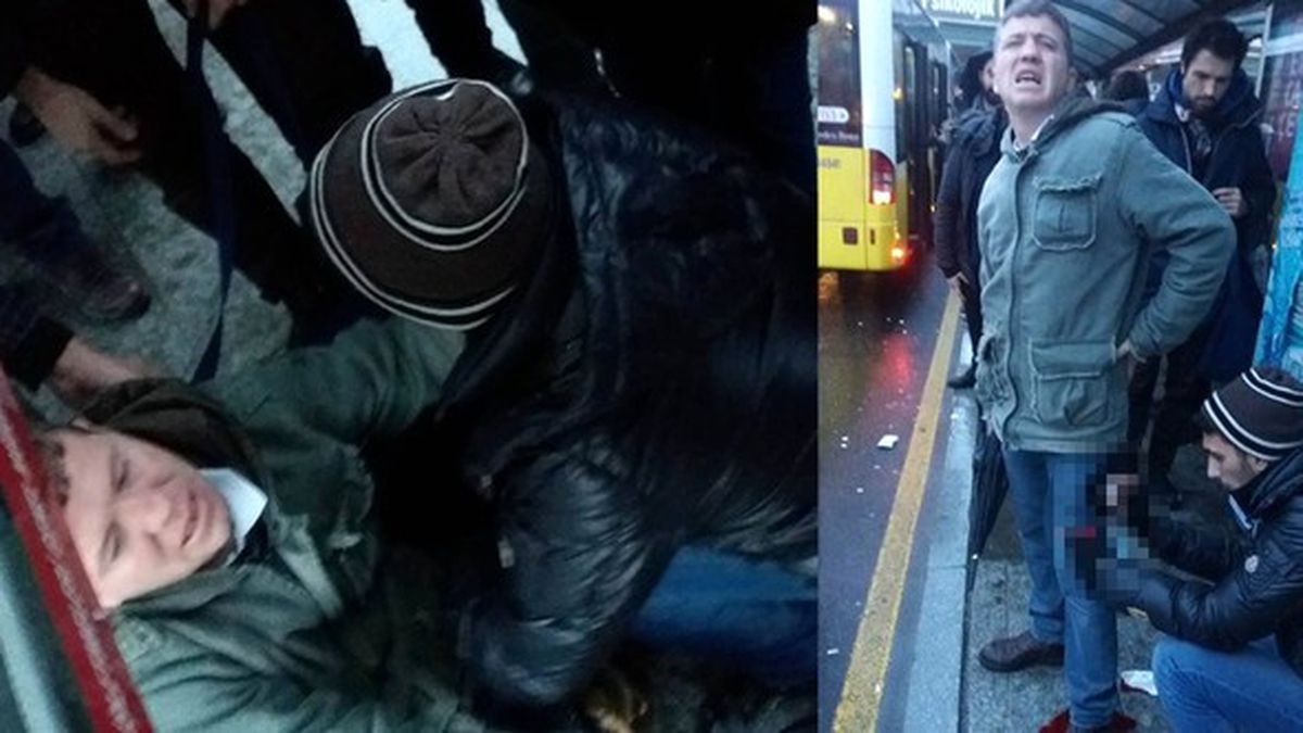 Metrobüs Durağında Bıçaklı Saldırı