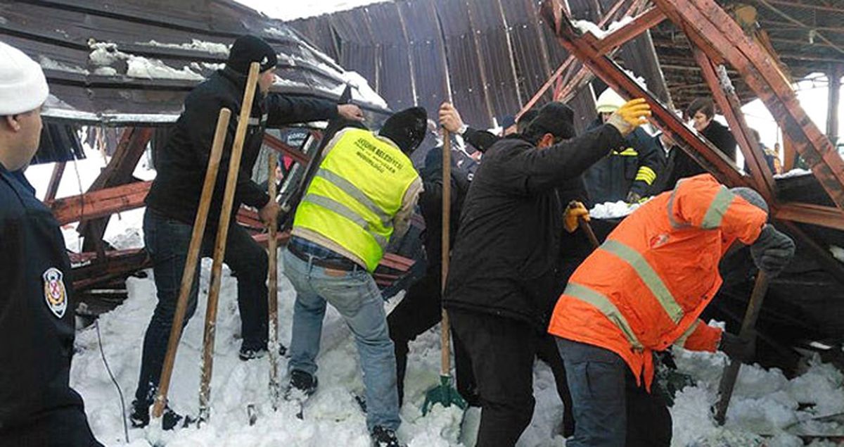 Son Dakika! Konya'da Pazar Yerinin Çatısı Çöktü: 5 Kişi Yaralı