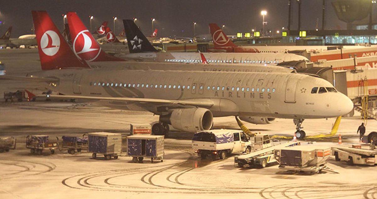 İstanbul'da Kar Yağışı Hava Trafiğini Vurdu! 395 Sefer İptal Edildi