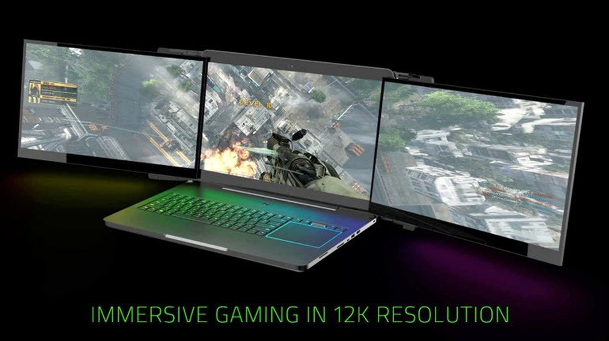 Razer'dan 3 Ekranlı '12k' Laptop