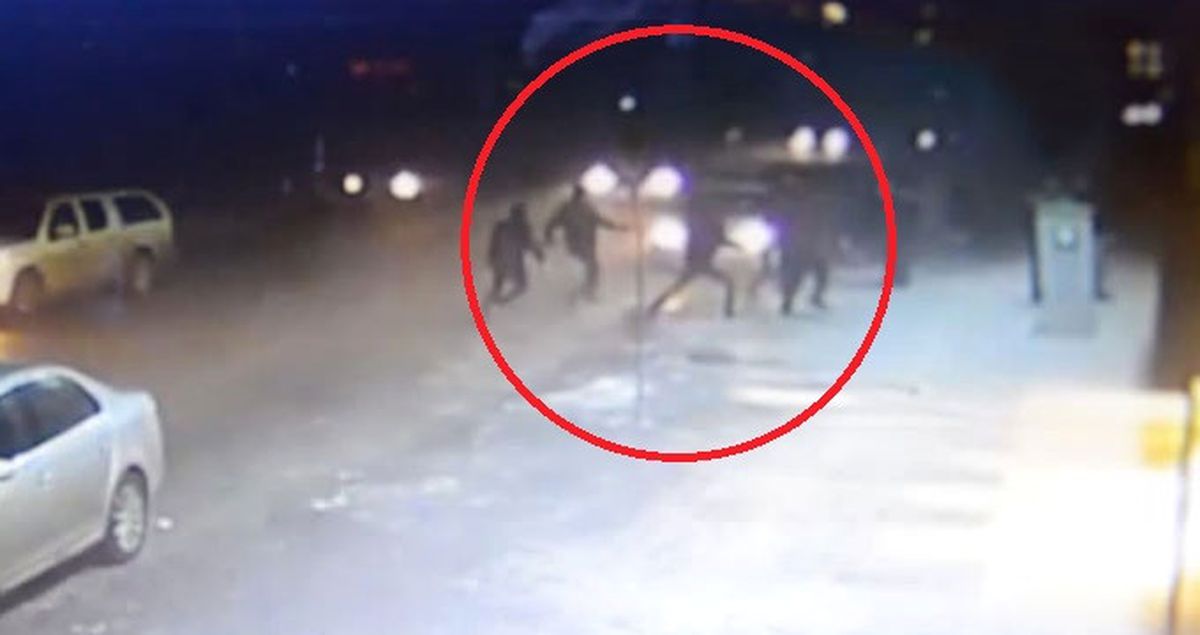 Taşlı Sopalı Kavga Güvenlik Kamerasına Yansıdı