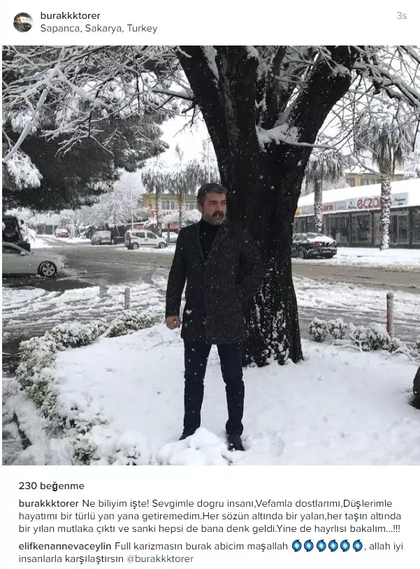 Ünlülerin Kar Heyecanı Sosyal Medyayı Kapladı Ünlülerin Kar Heyecanı Sosyal Medyayı Kapladı