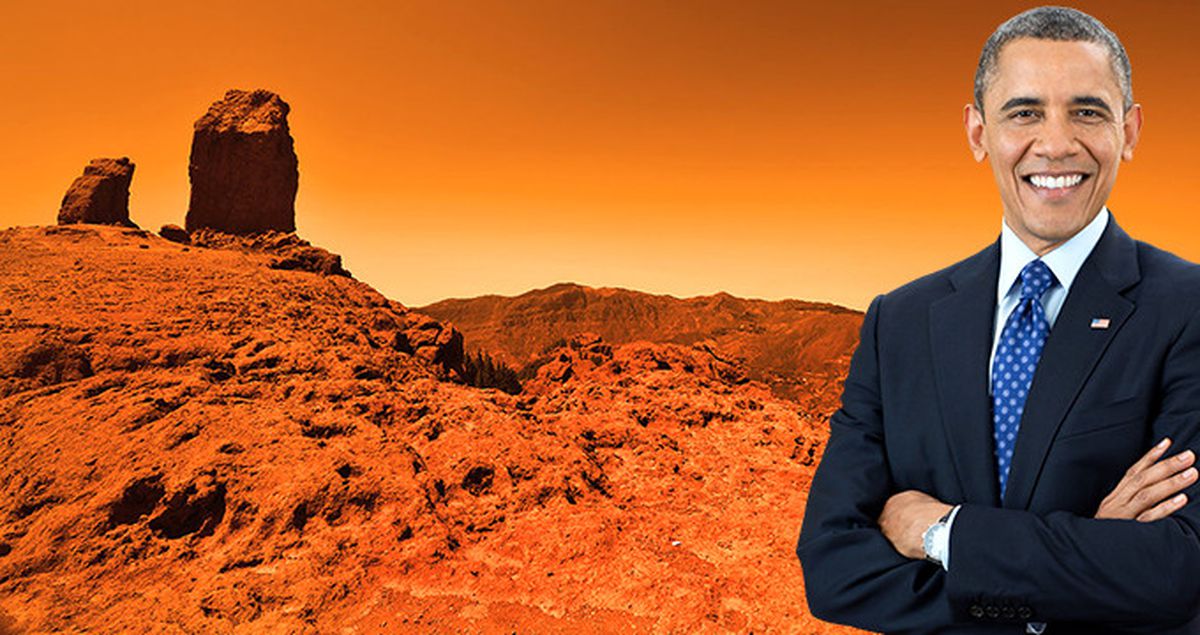 ABD Başkanı Obama 2030'da Mars'a Gideceğini Açıkladı