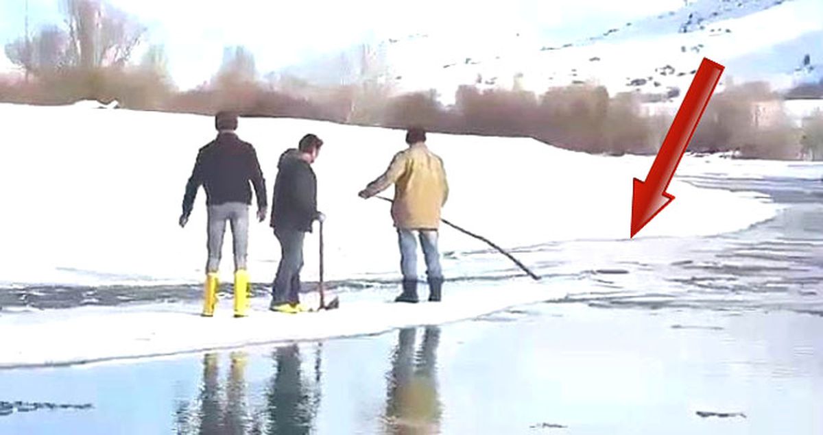 Buz Kütlesinden Sal Yaparak Çoruh Nehri'ni Geçtiler