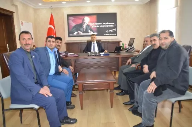 Muhtarlardan Kaymakam Öztürk'e Ziyaret