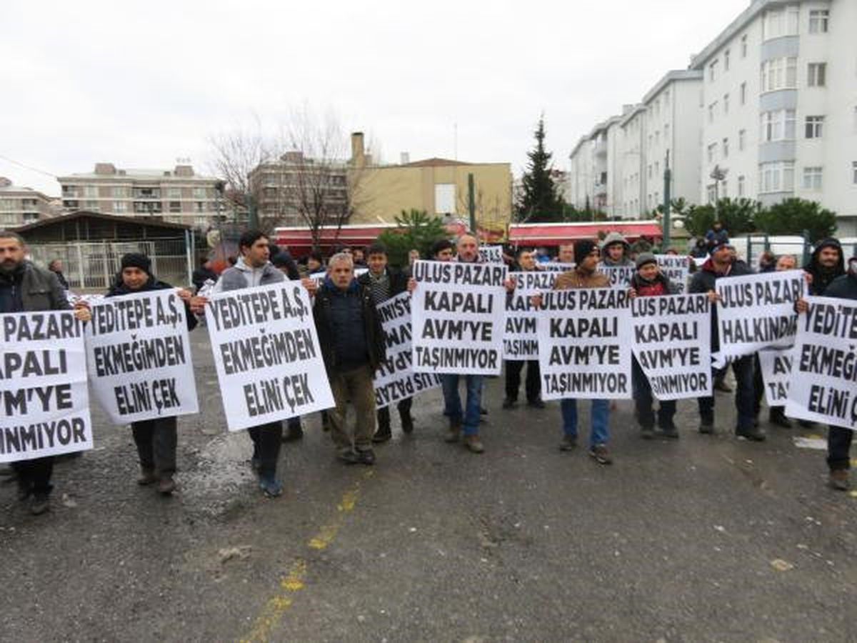 Dha İstanbul- Çekmeköy'de 'Sosyete Pazarı' Esnafından Protesto