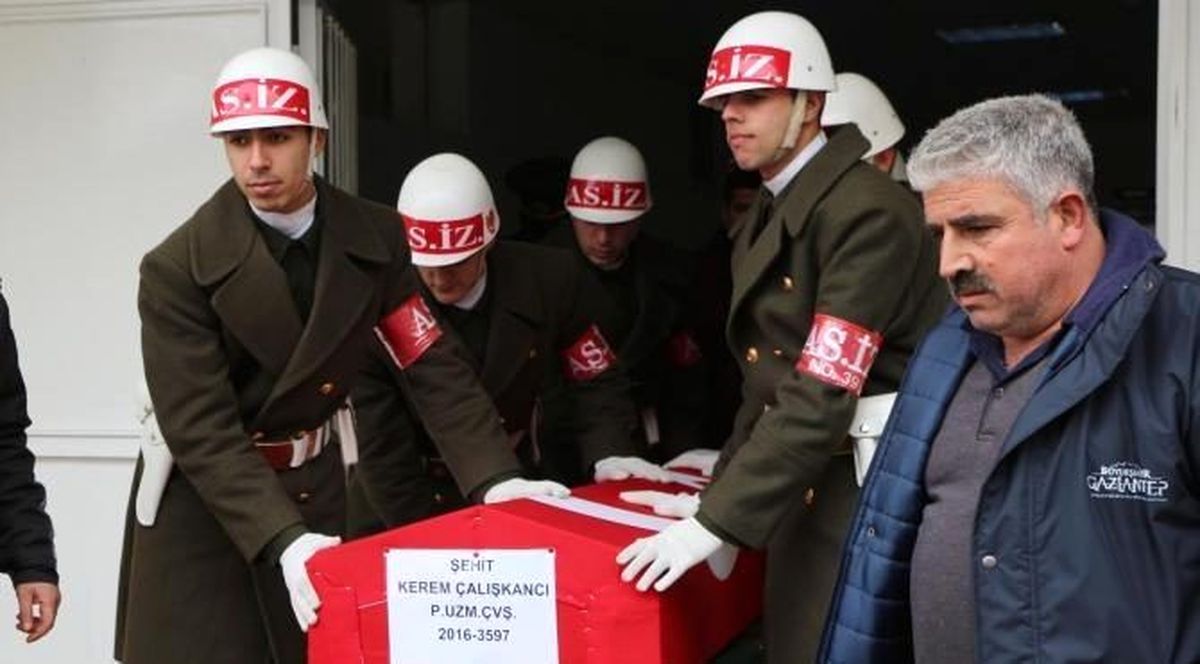 Fırat Kalkanı'nın 55'inci Şehidi Ordu'ya Uğurlandı