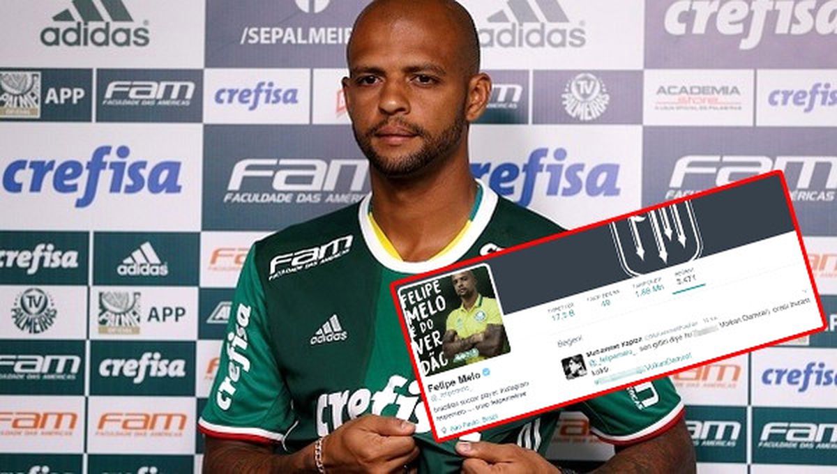 Felipe Melo, Volkan Demirel'e Küfürlü Tweeti Beğendi