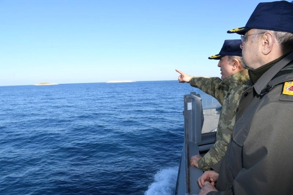 Akar'dan Yunan Krizi Sonrası Kritik Ziyaret! İşte Yunan'ı Çıldırtacak Fotoğraflar