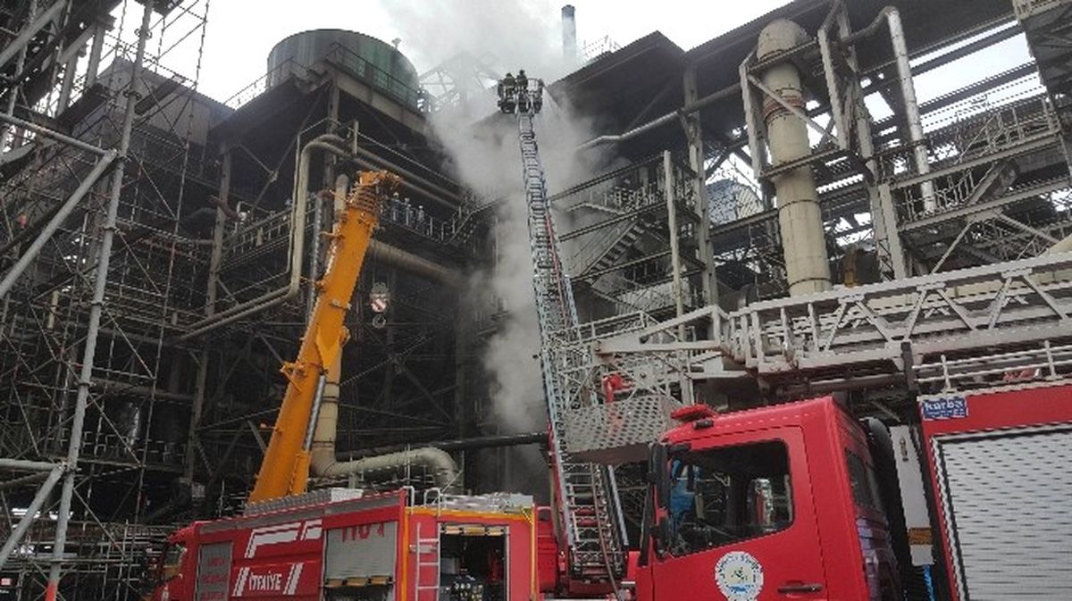 Samsun'da Fabrikada Yangın Çıktı
