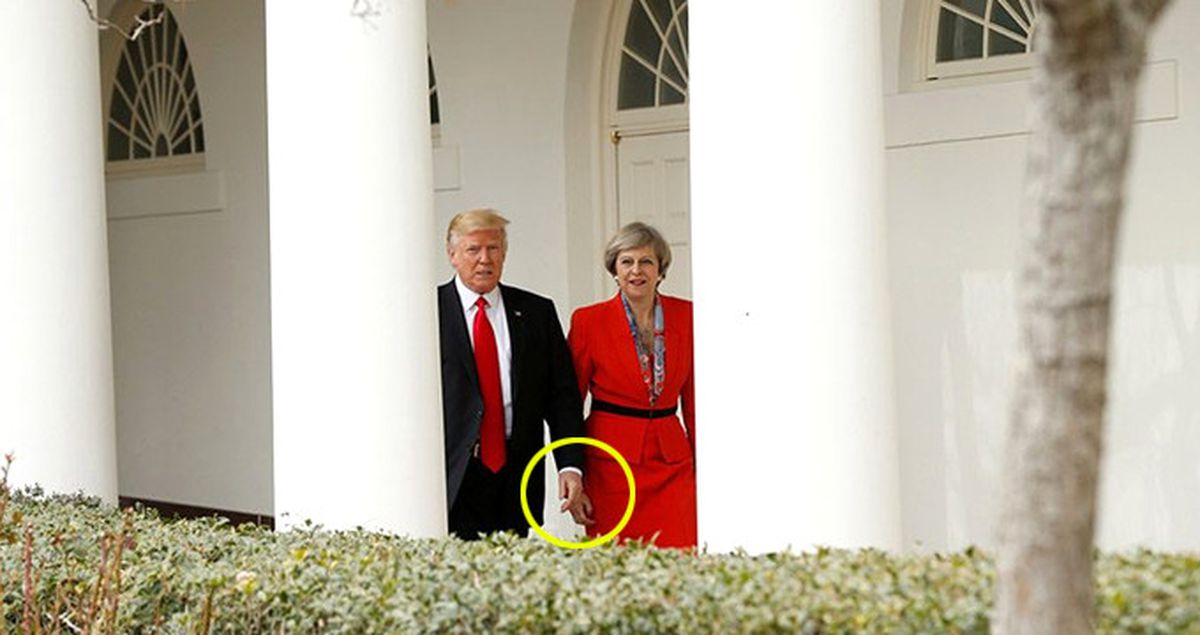 Flaş Teori! Trump ve May'in El Ele Tutuşmasının Nedeni: Bathmophobia