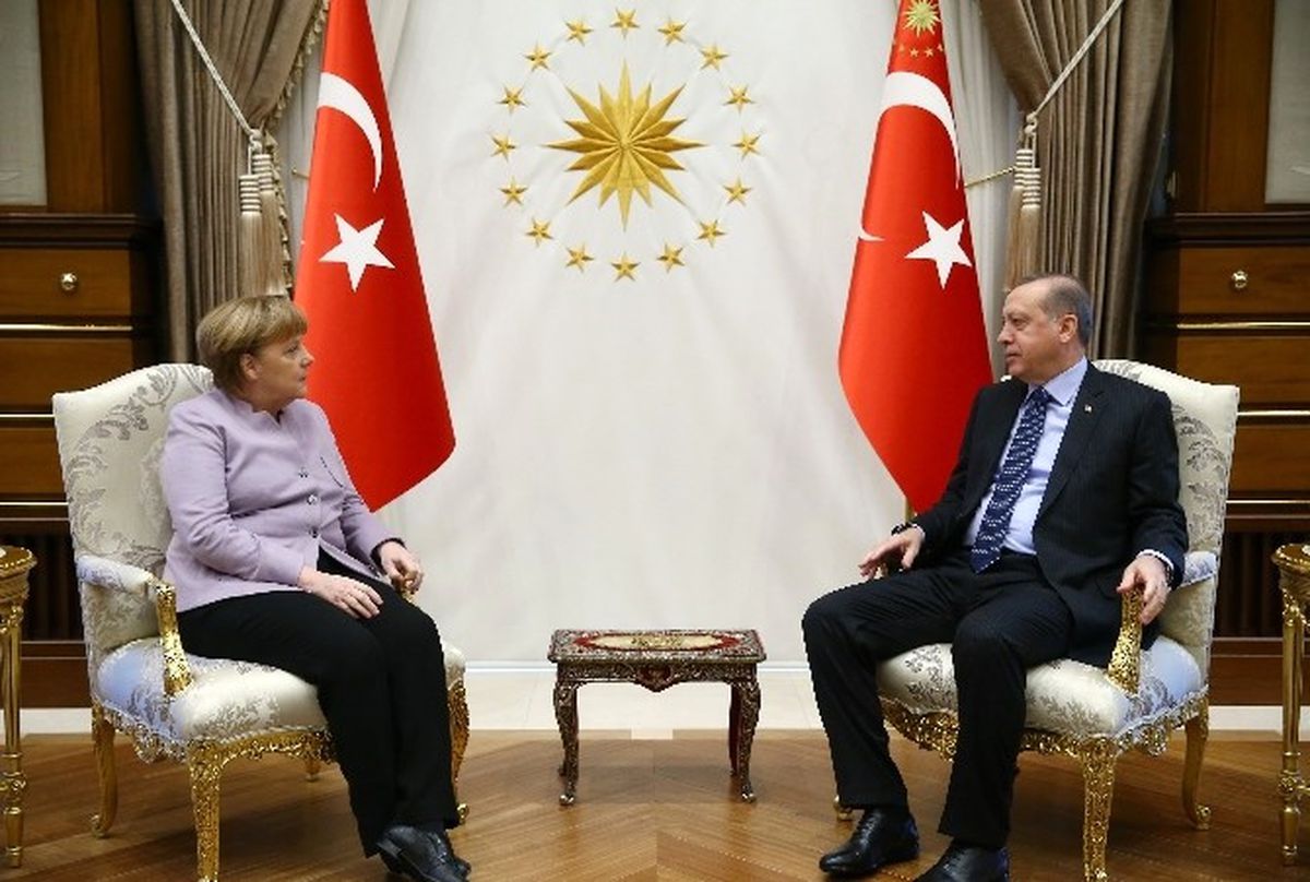 Cumhurbaşkanı Erdoğan, Şansölye Merkel'i Kabul Etti
