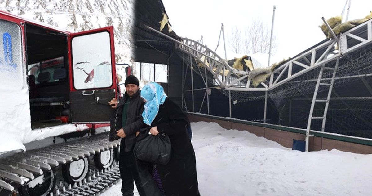 Erzurum'da Kar ve Tipi Hayatı Adeta Felç Etti