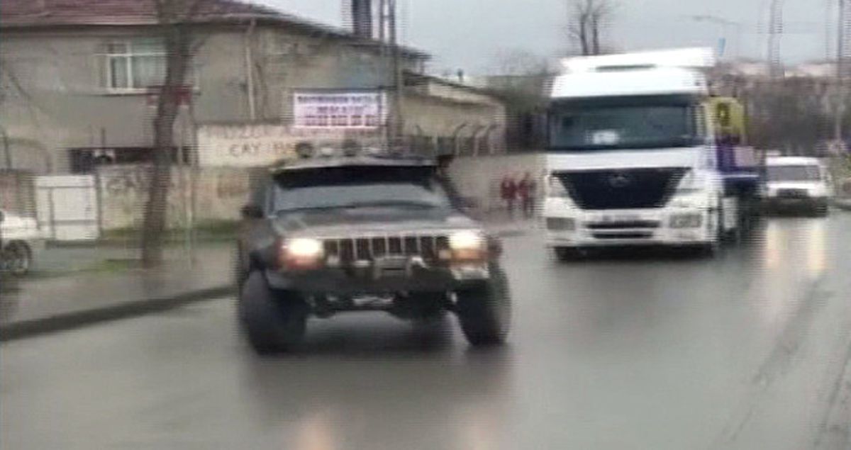 Ümraniye'de Cipli Trafik Magandası Kameraya Yansıdı