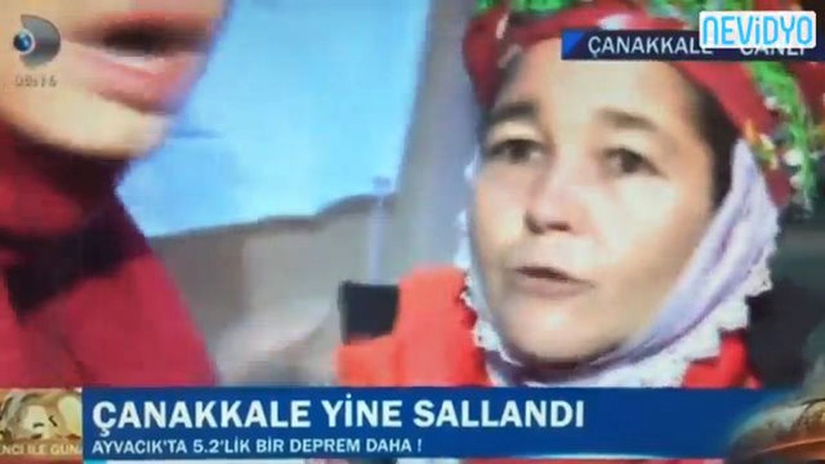 Çanakkale'deki Deprem Canlı Yayına Böyle Yansıdı