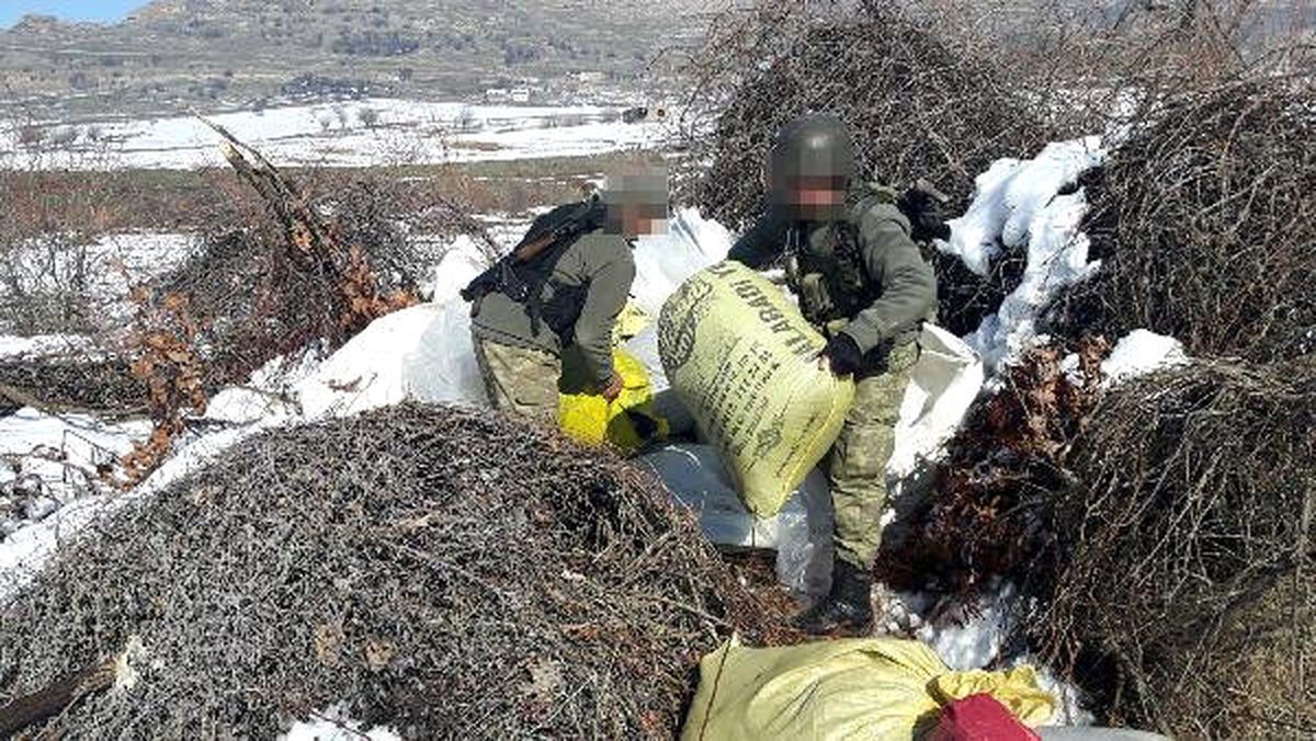 Diyarbakır Lice'de 1 Ton 211 Kilo Toz Esrar Ele Geçirildi