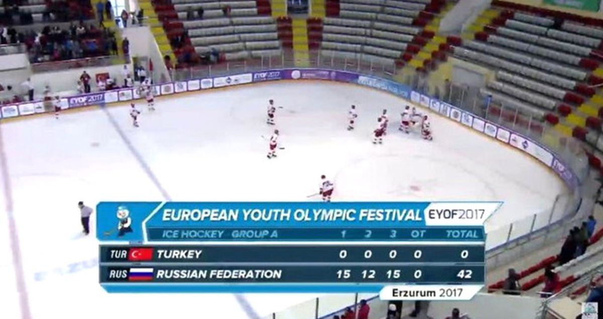 Buz Hokeyinde Milli Takımımız, Rusya'ya 42-0 Yenildi