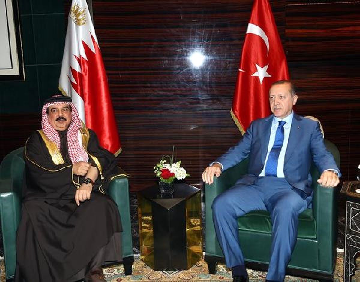 Cumhurbaşkanı Erdoğan, Bahreyn Kralı'yla Görüştü
